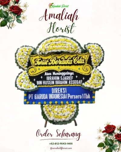 Papan Bunga Duka di Panjangrejo