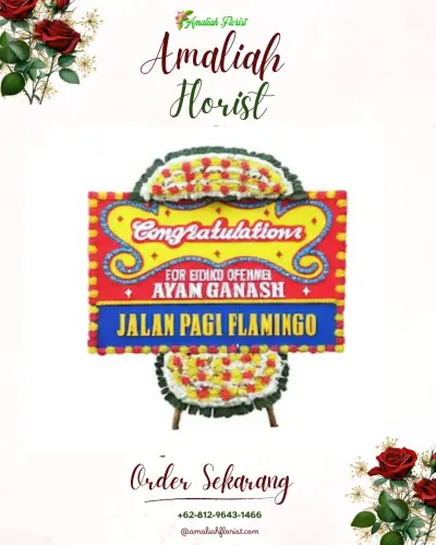 Bunga Papan Congratulation di Panjangrejo